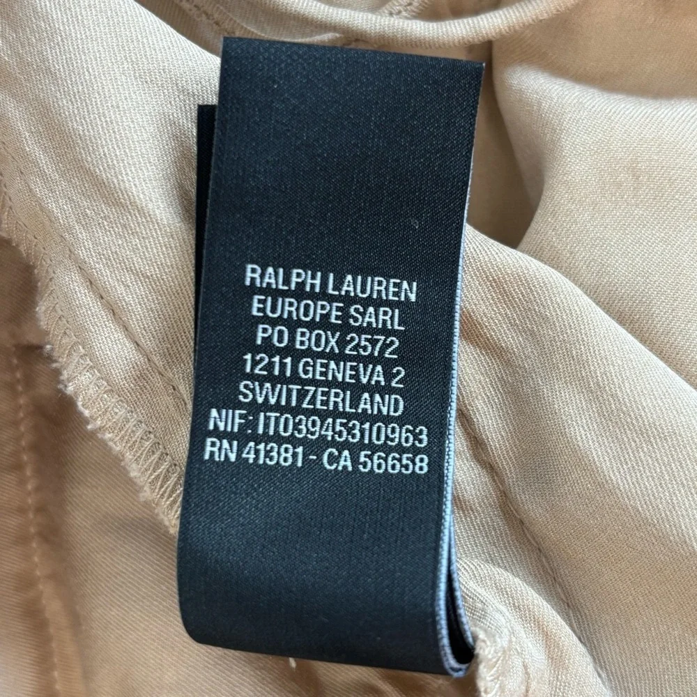 Ralph Lauren Straight Leg Khaki Pants - size 4 - Picture 7 of 8